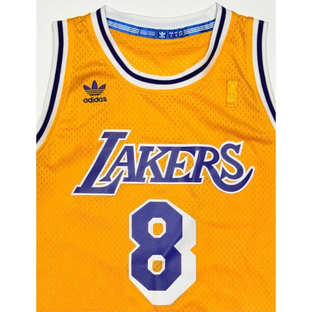 Adidas Kobe Bryant Lakers Jersey 8 Hardwood Classics 1996-97 Yellow Men Small